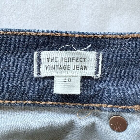 Madewell The Perfect Vintage High Rise Jeans Step Hem Edition in Medium Wash 30 - Picture 7 of 11